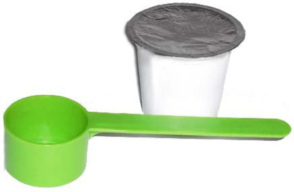DIY single serving coffee cup brewing. Refilling Scoop for K-Cups, k cup, 