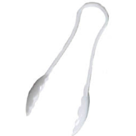 Tongs: Scallop grip tongs, 6 inch in 3 colors: Black, Clear and White.  Scoops-Scoops.com  Thunder Group PLSGTG06