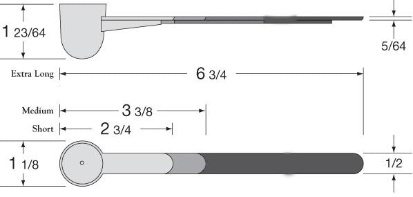 15 cc scoop handle sizes for exact measure.