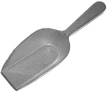 3.5 oz. aluminum candy scoop. CandyBuffetScoops.com