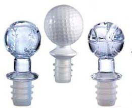 Bottle Stoppers: Baseball bottle stopper.  Golf Wine Bottle Stopper. Basketball bottle stopper topper.