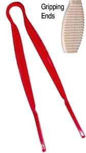 tongs: red 6 inch candy tong. CandyBuffetScoops.com