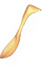 Wood Scoops: Hand made from Maple wood. Cinderella's slipper for your candy buffet, stands on it's own. Scoops-Scoops.com