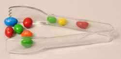 Clear Candy Tong 6 Inch | Buy Mini Clear Plastic Tongs | Candy Buffet Scoops