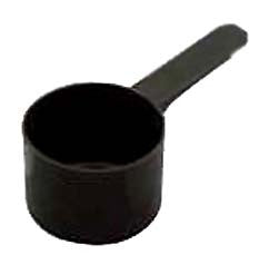 1 oz Black Plastic Scoop Short Handle.