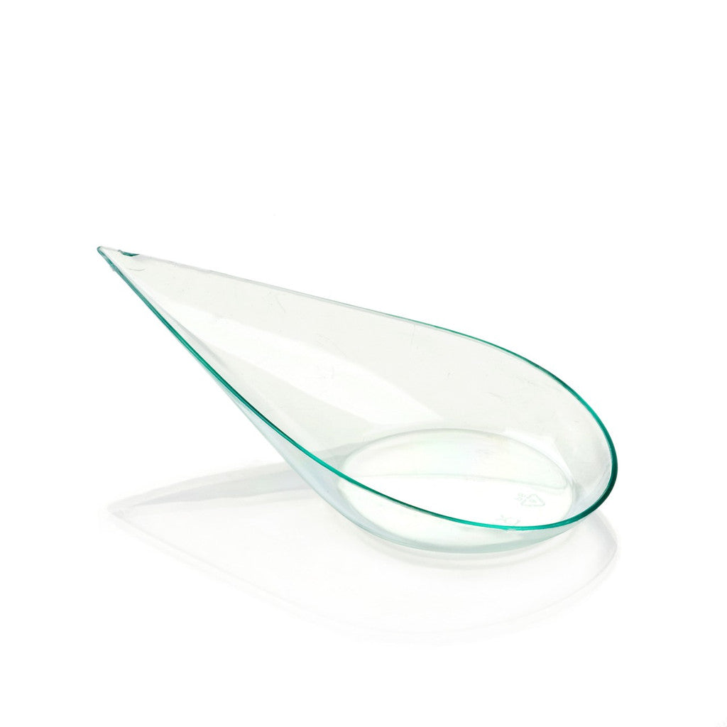 Scoops: A little spoon scoop for a little something sweet. Tear Drop Scoop. Available in aqua clear. Scoops-Scoops.com