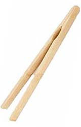 Scoops: Natural bamboo tong. 6 1/2 inches long. Great for gummy candies.