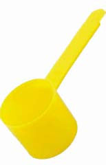 Party Darby Plastic 2-Ounce Flat Bottom Candy Scoop - Pink